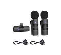 Microfono senza fili - BOYA - BY-V2 - Doppia emissione omnidirezionale - Ricevitore Lightning MFi - Compatibile iOS/Android