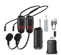 Microfono senza fili - Microfoni portatili, cuffie ricaricabili | wireless per canto karaoke, istruzioni di fitness, parlare in pubblico, utilizzo della guida turistica, pe