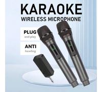Microfono senza fili portatile ricaricabile con batteria da 5 ore per karaoke e performance di canto, portatile, computer W-7-1,W-7-2ABS