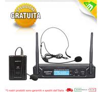 ZZIPP TXZZ112 Radiomicrofono Set ad archetto vhf per voce e canto 183,57MHZ