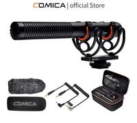 Microfono shotgun COMICA VM20, microfono professionale super cardioide con supporto antiurto, microfono per videocamera per registrazione video