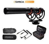 Microfono shotgun COMICA VM20, microfono professionale super cardioide con supporto antiurto, microfono per videocamera per registrazione video