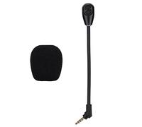 Microfono Staccabile, Microfono Sostitutivo da 3,5 Mm, Spina Placcata Oro, Ruotabile a 360°, Plug And Play, Cancellazione del Rumore, Attacco Microfono Per Cuffie Compatibile Per Hyperx Cloud Flight