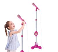 Microfono Stand Per Bambini, Microfono Per Bambini Con Supporto, Macchina Da Canto Colorata Senza Batteria, Macchina Per Karaoke Per Bambini Con Stand E Funzionalità Adesibile Al Passatempo