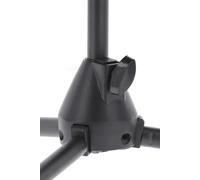GEWA 900597 Asta per microfono MS-30TB - Nero - Base in ghisa - Fonoassorbente - Maniglia in ABS - Piedini pieghevoli - Altezza 90-160 cm