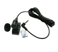 Microfono stereo per auto da 3,5 mm compatibile con Boss Corehan Power Acoustik Kenwood JVC Sony Jensen Alpine, lettore CD DVD e radio navigazione BT con clip di montaggio