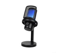 Microfono streaming con un solo tocco Mute e Gain Knob Streaming | Direzionale a forma di cuore, 24 bit/48 kHz per risoluzione, registrazione a basso rumore, perfetto per podcast