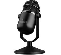Microfono Thronmax M3 Plus USB condensatore nero con tecnologia MDrill Dome Plus e controllo rotativo