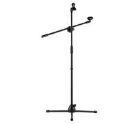 Microfono Tr Stand Boom Floor Model Adjustable Height Light Weight Heavy Duty Collapsible for Wired Mic Live Voice Stage Performance with Mic Clip Holders Black Maiju