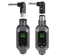 Microfono Trasmettitore Ricevitore Plug and Play Wireless XLR Trasmettitore e Ricevitore per Batteria 7H 5ms Bassa Latenza per Condensatore/Microfono Dinamico Interfaccia Audio