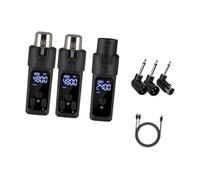 Microfono Trasmettitore Ricevitore Portata 30M per Audio Mixer Microfono Adattatore 2 Trasmette Lunghezza 5 cm