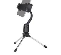 Microfono Tripod Stand, Foldable Mic Stand With Clip Holder, Lightweight Desktop Mic Stand, Lock-Tight Knob Mic Stand, Desktop Mic Stand For Singing, Regolabile Tripod Mic Stand For Desk