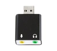 Microfono TRS da 3,5 mm per scheda audio esterna USB 2.0 per PC