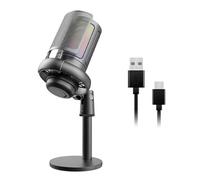 Microfono USB a colori per PC da gioco Streaming Podcasting Pulsante di disattivazione microfono a condensatore Il rumore del microfono riduce il microfono per podcasting