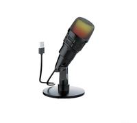 Microfono USB a condensatore, microfono da gioco, con cancellazione del rumore per PC per Mac per PS4 per PS5 Streaming