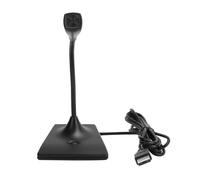 Microfono USB con cancellazione del rumore per PC, laptop, desktop, videoconferenze, canto, registrazione, plug and play, con pulsante mute e luce
