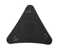 Microfono USB Condensatore omnidirezionale a 360° Alarlante integrato con cancellazione del rumore Microfono per computer Plug and Play Facile da usare Funzione mute Volume Porta audio da 3,5 mm