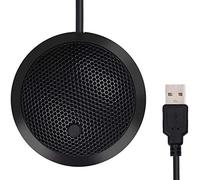 Microfono USB da conferenza, microfono omnidirezionale a condensatore per PC, con pulsante di disattivazione 'audio, indicatore LED, plug & play, per giochi, ecc
