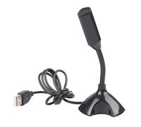 Microfono USB - Microfoni a condensatore | Microfono USB | Microfono per PC | Microfono a condensatore da tavolo Plug & Play regolabile a 360 gradi | Forniture audio per la riduzione del rumore