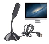 Microfono USB: microfono a condensatore da tavolo Plug & Play | Microfono per computer USB, microfono da tavolo, forniture audio per la riduzione del rumore del microfono del PC compatibili con PC por