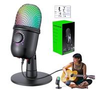 Microfono USB, Microfono USB - Microfono Di Registrazione Per PC, Microfono Di Registrazione A Condensatore | Microfono Per Computer Desktop, Microfono Per Trasmissione In Streaming Per PC, Laptop,