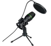 Microfono USB PC per podcast video | Microfono USB per PC | Microfono USB a condensatore | Microfono USB per streaming | Design plug-and-play accessorio per apparecchiature elettroniche per