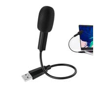 Microfono USB per Computer, Microfono Omnidirezionale 360° a Condensatore per PC, con Riduzione Rumore, Collo d’Oca Regolabile, Compatibile con Mac, Laptop, Conferenze, Podcast, Skype, Videochiamate