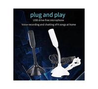 Microfono USB per laptop, microfono vocale ad alta sensibilità, mini microfono da studio con supporto per la voce e per il gaming.