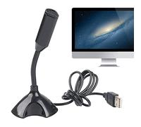 Microfono USB per PC | Microfono Plug & a condensatore | Forniture Audio HD per Laptop PC Studio Registrazione di Voci, Voci Fuori Campo, Trasmissione in Streaming Qte-it