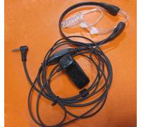 MICROFONO VIBRAZIONE GOLA PER RADIO YAESU CON DITO PTT E AURICOLARE TRASPARENTE