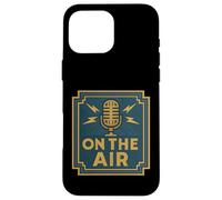 Microfono vintage On The Air Custodia per iPhone 16 Pro Max