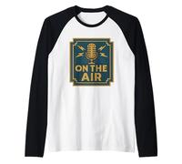 Microfono vintage On The Air Maglia con Maniche Raglan