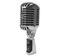 Microfono vintage retrò Old School, microfono cardioide vocale dinamico professionale classico cablato per spettacoli dal vivo karaoke studio registrazione stadio canto, puntello alla moda