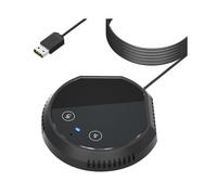 Microfono Vivavoce per Conferenze USB da Tavolo, Pulsanti con Sensore Tattile, Microfono A Condensatore per PC, Supporto per Altoparlante