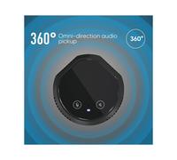 Microfono Vivavoce per Conferenze USB da Tavolo, Pulsanti con Sensore Tattile, Microfono A Condensatore per PC, Supporto per Altoparlante