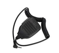 Microfono vivavoce portatile,Microfono per altoparlante Walkie Talkie da 3,5 mmcon filo in PU per Baofeng/Yaesu,Altoparlante radio bidirezionale Per la polizia,Personale di sicurezza,Guida,Pattuglia