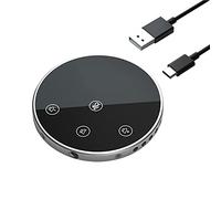 Microfono vivavoce USB per conferenze a condensatore omnidirezionale a 360° con sensore muto/volume per PC portatile Mac