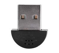 Microfono vocale Mini USB Portatile Microfono vocale da Studio Registrazione Audio Mic Adattatore per Computer PC(Black)