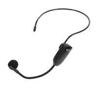 Microfono Wireless 2.4g Cuffia Auricolare Nero per Insegnanti | Trasmissione senza Fili a Raggio, Controlli Volume e Mute Integrati, Design Leggero con Archetto