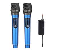 Microfono wireless 2.4G ricaricabile Live Streaming Microfono con display a LED per karaoke canto festa di nozze