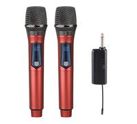 Microfono wireless 2.4G ricaricabile Live Streaming Microfono con display a LED per karaoke canto festa di nozze