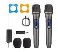 Microfono Wireless A 2 Canali UHF Professionale Portatile For Feste Karaoke Riunioni Professionali In Chiesa Riproduzione Chiara Del Suono
