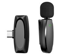 Microfono wireless a clip per la registrazione