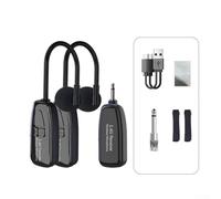 Microfono wireless a clip per sassofono e strumenti in ottone, con raggio di trasmissione lungo 48,8 m e batteria ricaricabile per uso su palco e banda (un rimorchio due)
