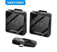 Microfono wireless USB-C Vention NCBB0, omnidirezionale, confezione da 2, clip con cancellazione del rumore