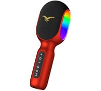 Microfono wireless Bluetooth per karaoke, microfono portatile 5 in 1 con luci a LED, supporta duetti per karaoke per auto, altoparlante per karaoke, per adulti e bambini, per feste a casa, compleanni