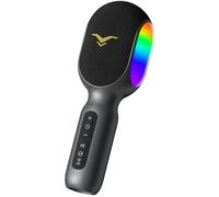 Microfono wireless Bluetooth per karaoke, microfono portatile 5 in 1 con luci a LED, supporta duetti per karaoke per auto, altoparlante per karaoke, per adulti e bambini, per feste a casa, compleanni,