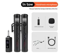 Microfono wireless con adattatore convertitore da 3,5 mm N