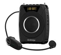 Microfono wireless con amplificatore vocale, sistema PA portatile da 20 W con Bluetooth e microfono per cuffie, microfono portatile impermeabile e altoparlante, megafono per insegnanti, aule, eventi
