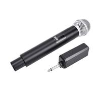 Microfono Wireless con Portata di 30m | Capsula microfonica dinamica, Design ergonomico, Batteria ricaricabile, Anti interferenza, Registrazione domestica